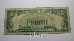 $5 1929 Larchmont New York NY National Currency Bank Note Bill! Ch. #6019 FINE