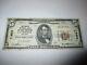 $5 1929 Lynbrook New York Ny National Currency Bank Note Bill! Ch. #11603 Vf