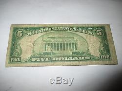 $5 1929 Madison New Jersey NJ National Currency Bank Note Bill Ch. #2551 RARE