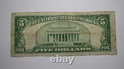$5 1929 Montgomery Minnesota MN National Currency Bank Note Bill Ch. #11215 VF