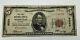$5 1929 Nashville Illinois Il National Currency Bank Note Bill! Ch. #6524 F