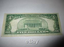 $5 1929 New Holland Pennsylvania PA National Currency Bank Note Bill #8499 VF
