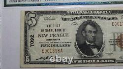 $5 1929 New Prague Minnesota MN National Currency Bank Note Bill! #7092 VF30 EPQ