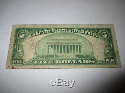 $5 1929 Ontario California CA National Currency Bank Note Bill! Ch. #6268 FINE