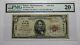 $5 1929 Palmer Massachusetts Ma National Currency Bank Note Bill #2324 Pmg Vf20