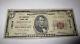 $5 1929 Pleasantville New Jersey Nj National Currency Bank Note Bill #12510 Rare