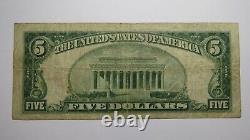 $5 1929 Point Pleasant West Virginia WV National Currency Bank Note Bill #13231