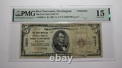 $5 1929 Port Townsend Washington National Currency Bank Note Bill Ch. #13351 F15