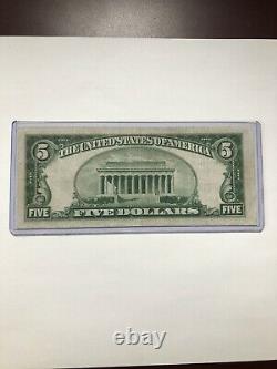 $5 1929 Portland Maine ME National Currency Bank Note Bill Choice Crisp