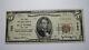 $5 1929 Red Hook New York Ny National Currency Bank Note Bill Ch. #752 Fine