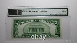 $5 1929 Reno Nevada NV National Currency Bank Note Bill Charter #7038 AU58 PMG