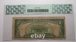 $5 1929 Reno Nevada NV National Currency Bank Note Bill Charter #8424 F15 PCGS