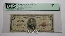 $5 1929 San Jacinto California CA National Currency Bank Note Bill! #7997 PCGS