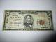 $5 1929 Santa Barbara California Ca National Currency Bank Note Bill! Ch. #2104