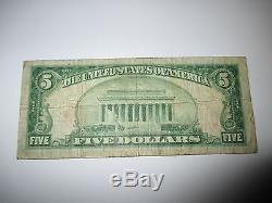 $5 1929 Santa Barbara California CA National Currency Bank Note Bill! Ch. #2104