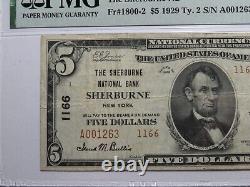 $5 1929 Sherburne New York NY National Currency Bank Note Bill Ch. #1166 VF30