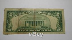 $5 1929 South Amboy New Jersey NJ National Currency Bank Note Bill Ch. #3878