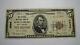 $5 1929 Spartanburg South Carolina Sc National Currency Bank Note Bill! Ch #4996