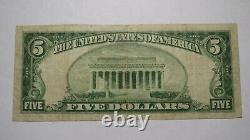$5 1929 Springdale Pennsylvania PA National Currency Bank Note Bill! #8320 VF++