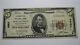 $5 1929 Springfield Massachusetts Ma National Currency Bank Note Bill #4907 Vf