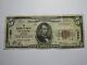 $5 1929 St. Louis Missouri Mo National Currency Bank Note Bill! Ch. #11989 Rare