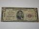 $5 1929 Swissvale Pennsylvania Pa National Currency Bank Note Bill! Chart. #6109