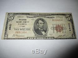 $5 1929 Tampa Florida FL National Currency Bank Note Bill Ch. #4949 Fine RARE