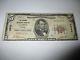 $5 1929 Tampa Florida Fl National Currency Bank Note Bill Ch. #4949 Fine Rare