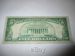 $5 1929 Trenton New Jersey NJ National Currency Bank Note Bill Ch. #1327 VF