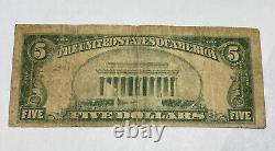$5 1929 Union Springs Alabama AL National Currency Bank Note Bill Ch. #7467 RARE