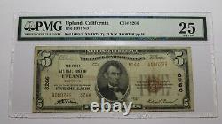 $5 1929 Upland California CA National Currency Bank Note Bill Ch. #8266 VF25 PMG