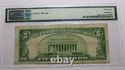 $5 1929 Upland California CA National Currency Bank Note Bill Ch. #8266 VF25 PMG