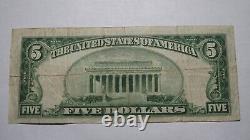 $5 1929 Washington Pennsylvania PA National Currency Bank Note Bill! Ch #3383 VF