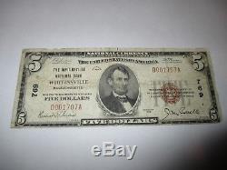 $5 1929 Whitinsville Massachusetts MA National Currency Bank Note Bill #769 RARE