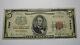 $5 1929 Whittier California Ca National Currency Bank Note Bill! Ch. #7999 Fine