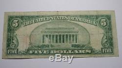 $5 1929 Wichita Kansas KS National Currency Bank Note Bill! Ch. #2782 FINE