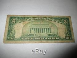 $5 1929 Youngstown Ohio OH National Currency Bank Note Bill Ch. #13586 FINE