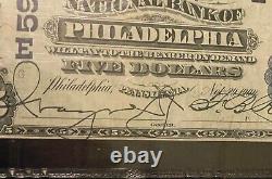$5 PMG 30 Very Fine 1902 National Currency National Bank of Philadelphia #15846