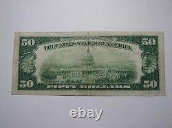 $50 1929 Chicago IL National Currency Note Federal Reserve Bank Note Bill XF+