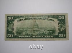 $50 1929 Cleveland Ohio National Currency Note Federal Reserve Bank Note Bill VF