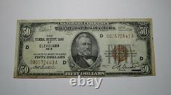 $50 1929 Cleveland Ohio OH National Currency Note Federal Reserve Bank Note VF+