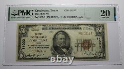 $50 1929 Corsicana Texas TX National Currency Bank Note Bill Ch. #11022 VF20 PMG