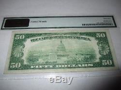 $50 1929 Detroit Michigan MI National Currency Bank Note Bill Ch #8703 VF! PMG