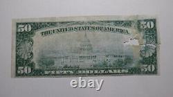 $50 1929 Muskogee Oklahoma OK National Currency Bank Note Bill Ch #4385 RARE