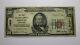 $50 1929 Neenah Wisconsin Wi National Currency Bank Note Bill Ch. #1602 Fine