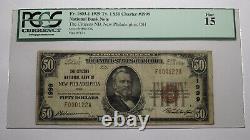 $50 1929 New Philadelphia Ohio OH National Currency Bank Note Bill Ch. #1999 F15