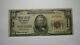 $50 1929 Peoria Illinois Il National Currency Bank Note Bill Charter #3296 Fine