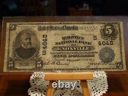 902 Date Back $5 National Currency, The Holston National Bank Of Knoxville, Vf