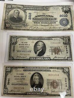 Ashland Kentucky National Bank US Currency Lot