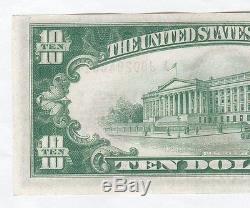 Circulated 1929 $10 National Currency Note-Federal Reserve Bank of Kansas City